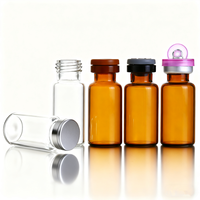 Flacon en verre borosilicate neutre de type USP 1, 2 ml, 3 ml, 5 ml, 10 ml, 20 ml, flacon pour injection médicale, flacon pour vaccin, transparent, ambre