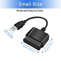 Adaptateur USB 2.0 pour cordon de câble de convertisseur PS2 pour PS2 vers PS3 adaptateur de contrôleur de jeu USB pour câble vidéo PS2 vers PC