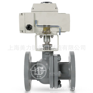 Válvula de Bola Eléctrica con Brida de Acero al Carbono Q941F-16C para Agua a Temperatura Normal de Uso General - Product Image 1