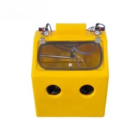 Machine de sablage métallique double table à double usage, équipement de meulage et de polissage humide/sec pour le nettoyage de bijoux et le traitement des surfaces