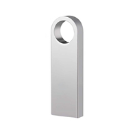 Clé USB en gros 100 % neuve et inutilisée, en métal avec porte-clés, livraison rapide, logo personnalisé pour cadeaux promotionnels