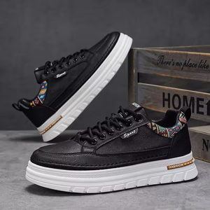 2025 Fashion Sneaker Thick-soled Breathable <b>Men</b> Casual Walking Style <b>Shoes</b> High-quality platform flat Skateboarding <b>Shoes</b> - Product Image 3