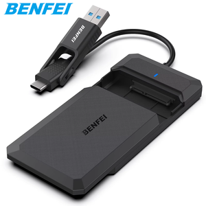 Benfei 2.5 inch SATA để USB Công cụ miễn phí bên ngoài ổ cứng bao vây, Type-C/A để SATA Tương thích cho 2.5 inch <span class=keywords><strong>SSD</strong></span> - Product Image 1