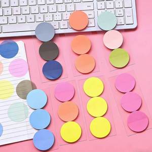 Bloc de Notas Adhesivas de 150 Hojas de Colores Surtidos, Marcadores Circulares Autoadhesivos, Papelería Personalizada para Oficina y Escuela - Product Image 6