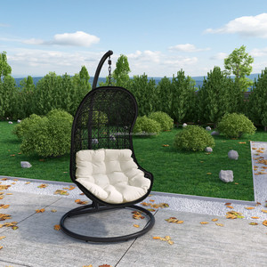 Hot Sale All-weather Handmade Wicker <strong>Egg</strong> <strong>Hanging</strong> <strong>Chair</strong> Furniture Outdoor Rattan Patio Swing <strong>Chair</strong> - Product Image 3