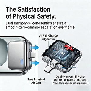 ตัวแยกการชาร์จอัตโนมัติอัจฉริยะ 140W PD3.1 พร้อมระบบตัดไฟอัตโนมัติ สำหรับโทรศัพท์ แล็ปท็อป และอุปกรณ์แบบ Type C - Product Image 5