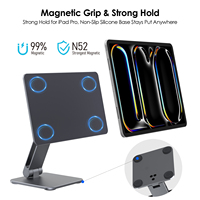 Original untuk iPad Pro 12.9-Inch Seri MagStable Dudukan Tablet Desktop Magnetik yang Dapat Disesuaikan dari Logam Paduan Aluminium untuk Rumah dan Kantor