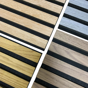 Panel <span class=keywords><strong>de</strong></span> Rejilla Decorativo <span class=keywords><strong>de</strong></span> <span class=keywords><strong>Pared</strong></span> <span class=keywords><strong>de</strong></span> MDF con Fibra <span class=keywords><strong>de</strong></span> Poliéster y Madera, Insonorizante, Ecológico, Aislamiento Acústico <span class=keywords><strong>de</strong></span> Fábrica - Product Image 1