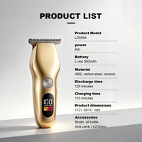 Tondeuse à barbe sans fil rechargeable pour homme, 103g, légère et compacte, affichage LED de la puissance, 3 peignes limiteurs, soins personnels – Offre Spéciale