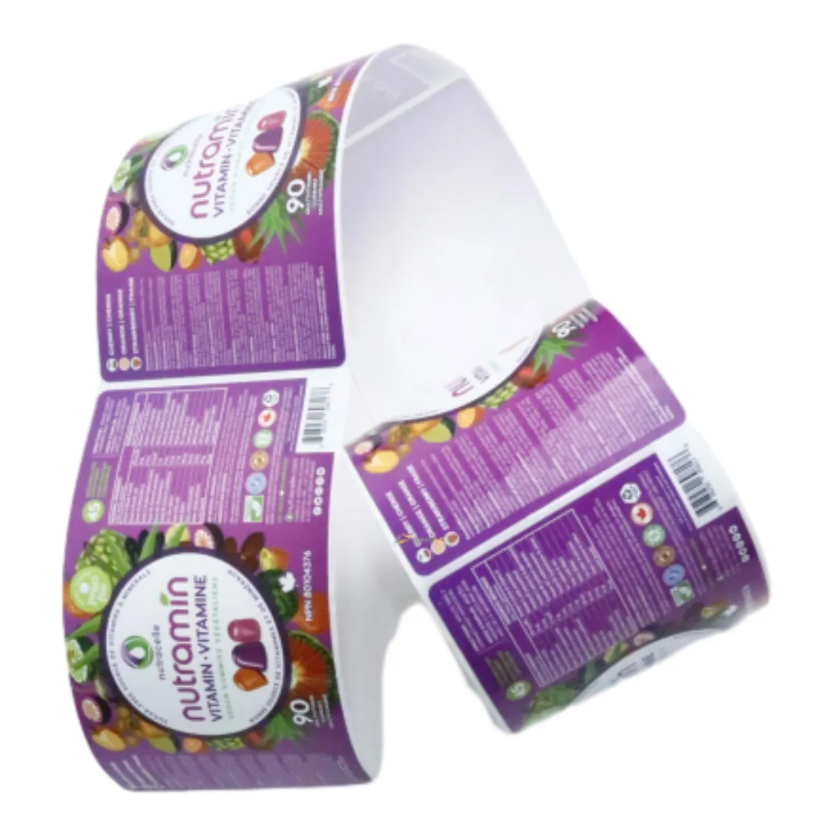 Logo stampato personalizzato in plastica per alimenti per imballaggio rotoli di pellicola di plastica elasticizzata rotolo di pellicola