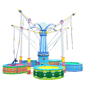 Five Person Factory Entertainment Equipment Inflatable Bungee Jump Outdoor Fiberglass Metal 220V 1500W for Adults/Kids Shopping - Product Image 4