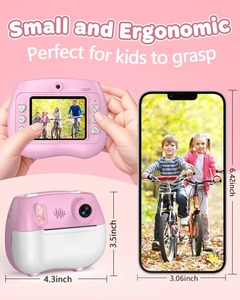 Appareil photo numérique pour enfants avec impression instantanée, mini imprimante thermique, zoom 10x-20x, jouet éducatif vidéo avec - Product Image 2