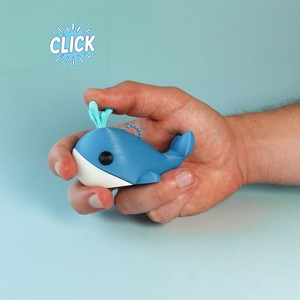 Juguete antiestrés de animales marinos en 3D, colgante portátil con forma de ballena, lindo y divertido. - Product Image 2