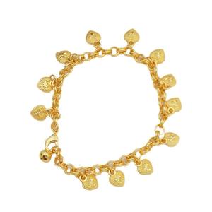 Elegante lindo corazón chapado en oro colgante encanto pulsera moda <span class=keywords><strong>hermanas</strong></span> Navidad boda fiesta regalo para mujeres - Product Image 6
