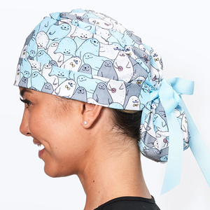 Comfortable Hot Selling Nurse Doctor Use Breathable Quick Dry Custom Logo <b>Scrub</b> <b>Cap</b> In Different Sizes - Product Image 6