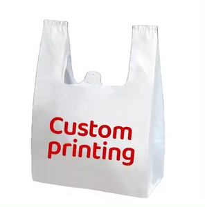 Factory Wholesale Recycled <b>Materials</b> T-Shirt Bag for Supermarket & Exhibition Use Custom Logo Non Woven <b>Packaging</b> - Product Image 6