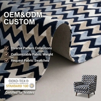 Tissu en velours hollandais épais 160 GSM, tissu d'ameublement moelleux pour housse de canapé, rideau