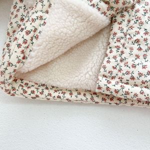 Winter Wholesale Kids Jackets for Girls Fur <b>Coats</b> Parkas Baby <b>Outfit</b> Flower Fashion <b>Korean</b> Cotton Clothes 0616Ak3778 - Product Image 4