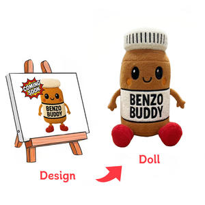 Muestra gratis Nuevo diseño personalizado Plushie Kpop Doll Soft Toy Custom Plush Toy Animales de peluche Peluche hecho Muñeco de peluche Stand up Doll - Product Image 6