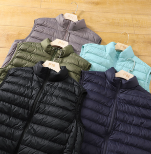 Autumn and winter unisex <b>white</b> duck down <b>vest</b>, waterproof, windproof, environmentally friendly outdoor <b>vest</b> - Product Image 1