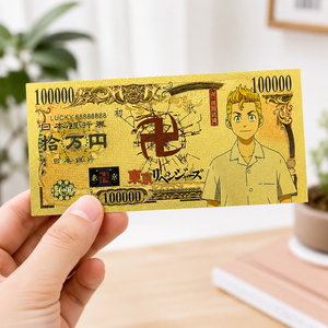 ธนบัตรเคลือบทองลายอนิเมะ การ์ดสะสมอนิเมะพลาสติก, ทาเคมิจิ, มิคกี้ และดราก้อน, ของสะสมสำหรับแฟนๆ และของขวัญ - Product Image 3