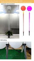 Boule LED RGB sur pied, sphère disco pour l'extérieur, éclairage décoratif suspendu pour piscine, pour les fêtes, boule en plastique contrôlée par DMX