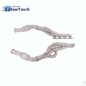 Colector de escape de alto flujo y longitud igualada FlowTech con 300 celdas y protección térmica para Dodge Ram TRX 6.2L – Rendimiento de carreras SS304 - Product Image 6