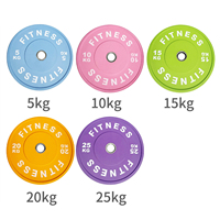 Discos de Goma de Color Pastel de la Marca EIGFOH, para Entrenamiento de Fuerza, Duraderos, Uso Comercial, Gimnasio, Fitness, Logotipo Personalizado