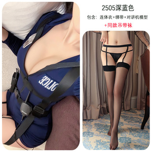 Ensemble de lingerie de jeu de rôle: uniformes de policière <span class=keywords><strong>sexy</strong></span>, d'hôtesse de l'air, de secrétaire OL et d'instructeur pour un cosplay passionné - Product Image 4