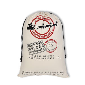 Оптовая продажа на заказ, рождественские мешки, рождественские украшения, товары, мешки, упаковка, Рождественская брусовая сумка - Product Image 2