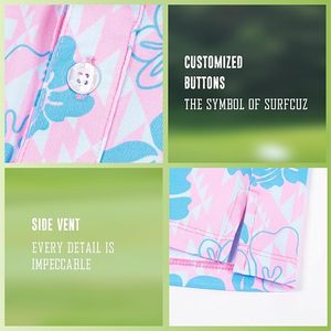 Personalizado verano patrón floral protección solar Spandex poliéster anti-pilling transpirable moda Golf Polo camisa - Product Image 5