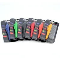 Crayon mécanique pour le travail du bois, 2,8 mm, lot de 3, avec taille-crayon intégré, mine 2B, tête longue pour marquage de trous profonds
