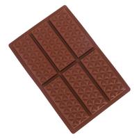 Moule en silicone rectangulaire à 6 cavités, personnalisé OEM/ODM pour la fabrication de pains et de chocolats
