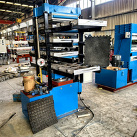 Presse à carreaux de sol en caoutchouc EPDM, machine à presser les tapis en caoutchouc, machine à fabriquer des carreaux de pavé en caoutchouc de 50 tonnes