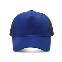 Logotipo personalizado para hombre con 5 paneles Sombrero de malla en blanco Gorras de gamuza Sombrero de conductor de camión Logotipo tejido de diamantes de imitación bordado personalizado