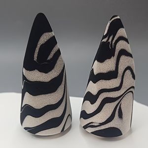 Spugne per Trucco a Forma Specifica Bicolore Ultra Morbide Senza Lattice Riutilizzabili con Logo Personalizzato per Donne - Product Image 5