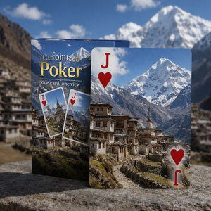 Journée Mondiale du Tourisme : Jeu de Cartes de Poker Personnalisées en Papier/Plastique de Haute Qualité pour l'Éducation et la Connaissance - Product Image 1