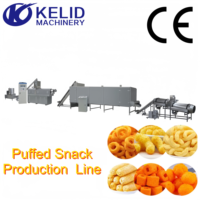 Ligne de production complète de snacks soufflés sains et croustillants à base de maïs, à fonctionnement automatique, facile et économe en énergie
