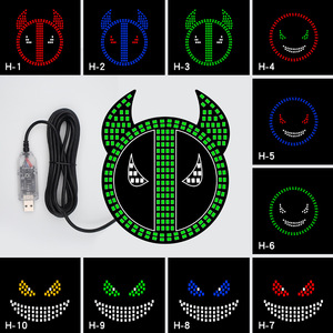 Luz LED para Auto QIDEWIN Ojo de Demonio, Luz de Advertencia Acrílica de 10H para Ventana Trasera, Mejora de Diseño - Product Image 3