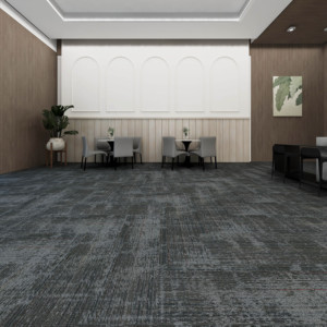 Thiết kế hiện đại dài Strips dày gạch Thảm có thể Giặt PP bitum Polypropylene gạch Thảm cách âm gạch thảm - Product Image 2