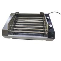 Machine à hot-dogs certifiée CE, 7 rouleaux, en acier inoxydable 304, pour stand de rue, restaurant, camping, utilisation en extérieur