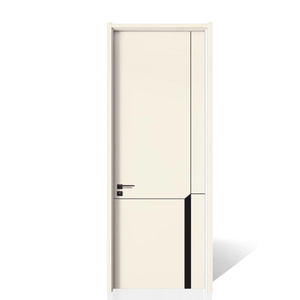 Hecho en China, puertas internas de madera maciza MDF, puerta de hotel de melamina de alta calidad, puertas interiores de madera insonorizadas para dormitorio - Product Image 3