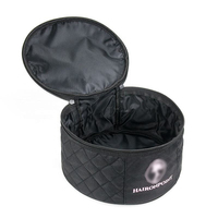 Étui de rangement pour perruque portable léger et imperméable en polyester de haute qualité avec fermeture éclair et logo personnalisé