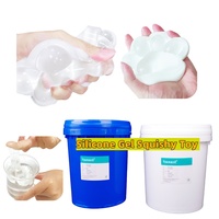 OEM Hanast Lebensmittelechtes, elastisches, weiches, transparentes Silikongel 1:1 Flüssiges DIY-Füllmaterial für Stressabbau-Quetschpuppen