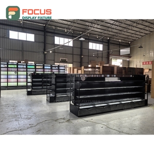Customized Brand Store Lockable Wall Shelving Factory Beauty Retail Design - Product Image 1