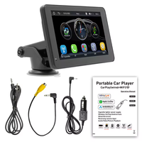 Ecran IPS universel 7 "Lecteur intelligent portable 4K prenant en charge CarPlay Android Auto USB sans fil pour tableau de bord TV