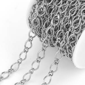 PVD Позолоченные массивные витые звеньевые цепи из нержавеющей стали по метру или рулоне, изготовленная на заказ длина для изготовления ювелирных изделий, браслетов, ожерелий - Product Image 6