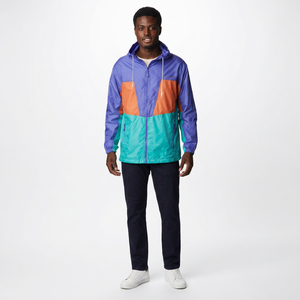 Custom Logo 100% Polyester Nylon Waterproof <b>Zip</b> <b>up</b> <b>Jackets</b> Outdoor Sports Running <b>Jacket</b> Mens Hooded Windbreaker <b>Jacket</b> - Product Image 1