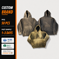 Sweat à capuche pour homme, vente en gros OEM, 560 GSM, 100% chanvre, style vintage délavé et vieilli, décontracté, grande taille, Cuci Asam
