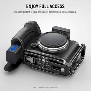 NEEWER Support en L pour LUMIX <span class=keywords><strong>S5</strong></span> <span class=keywords><strong>II</strong></span>/<span class=keywords><strong>S5</strong></span> <span class=keywords><strong>II</strong></span> <span class=keywords><strong>X</strong></span>, aluminium, plaque latérale horizontale et verticale extensible Arca à changement rapide - Product Image 6